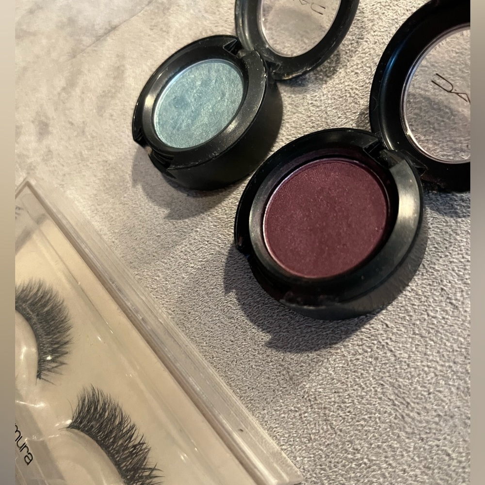 MAC eyeshadows and lashes